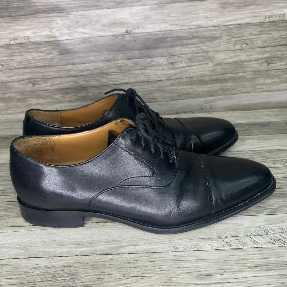 Cole Haan Mens Modern Essentials Dress Shoes Sz 11 Leather Cap Toe Oxford